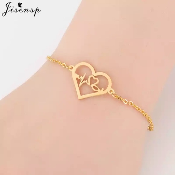 Love Heart Shape Bracelet Women Bracelets - Picture 2 of 2